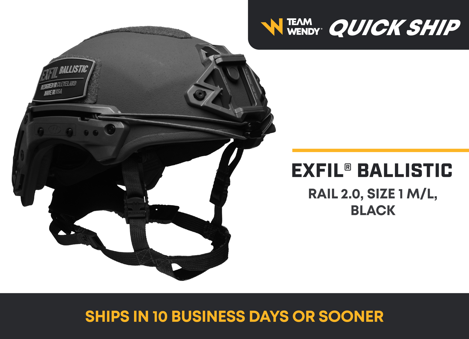 Team Wendy® EXFIL® Rail 2.0 Ballistic Helmet | Team Wendy